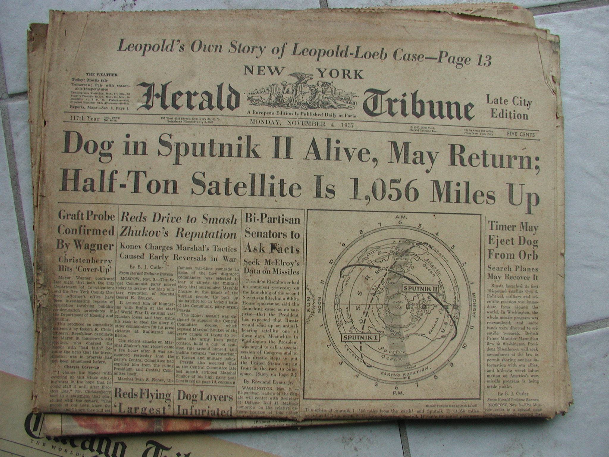 sputnik headline 1957